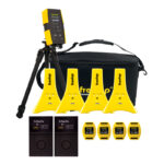 Freelap Pro Coach BLE 424 with four FxChip, two Tx Pad Pro, four Tx Junior Pro, Relay Coach Bluetooth, and canvas case.