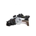 The Exxentric kBox Pro Ultimate System is a flywheel training device with a central silver disc, black straps, and a wooden frame. Designed for resistance training, it includes accessories like handles and belts.