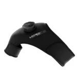 The Hyperice Ice ICT Right Shoulder is a black compression wrap with adjustable straps and a top circular valve, designed for targeted muscle relief and recovery.