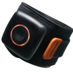 The AirBands BFR Cuffs are black and orange adjustable fitness bands with a square device labeled AIRBANDS, designed for use on your arm or leg.