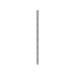 A sleek, vertical Exxentric Beam for kPulley with evenly spaced holes is positioned against a plain white background. The shiny cylindrical metal pipe suggests it might serve construction or support purposes.