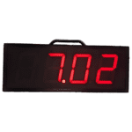 The Dashr Display features a digital screen showing 7.02 in bright red on a black rectangular background with a top handle.