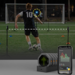 Athlete performing reactive drill using SportReact.
