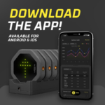 Advertisement for the new Sportreact Reactive Agility app on Android and iOS. Featuring a digital device and smartphone displaying data graphs on the screen. Text: Download Sportreact Reactive Agility! Available for Android & iOS.