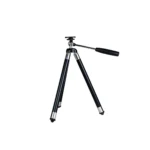 The Brower Black Box is a black and silver camera tripod with three extended legs and a handle, shown standing on a white background.