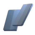 Two KINVENT K-Force Plates—rectangular, flat, and gray with subtle lines, small orange branding, and indicator lights—are shown overlapping each other against a plain background.