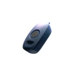 The KINVENT K-Push is a blue, oval-shaped electronic device featuring a central black circle and a small slot below it, displayed on a white background.