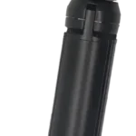 The Dashr Silver 2-Gate System is a folding rectangular black device with a long handle and a hinged top section, allowing it to pivot at an angle from the handle.