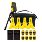 Freelap Pro Coach BLE 824 with eight FxChip, two Tx Pad Pro, four Tx Junior Pro, Relay Coach Bluetooth, and canvas case.