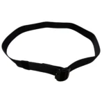 The Rapid Release is a black nylon webbing belt with a black metal buckle, shown in a loop on a white background.