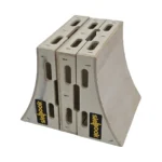 The Skyhook Modular Plyo Box Curved features three stacked wooden sections with handles and Skyhook logos, forming one curved ramp structure.