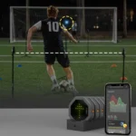 Athlete performing reactive drill using SportReact.